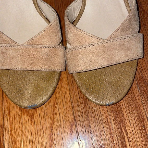 Franco Sarto Marlina Tan Suede Block Heel Sandal! - Picture 8 of 10